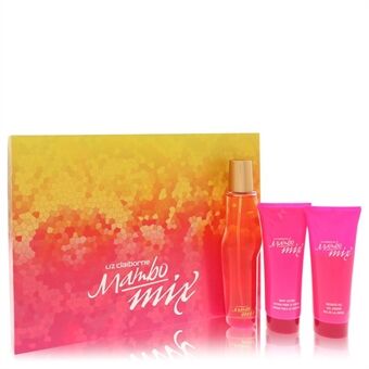 Mambo Mix by Liz Claiborne - Gift Set -- 3.4 oz Eau De Parfum Spray + 3.4 oz Body Lotion + 3.4 oz Shower Gel - for kvinner