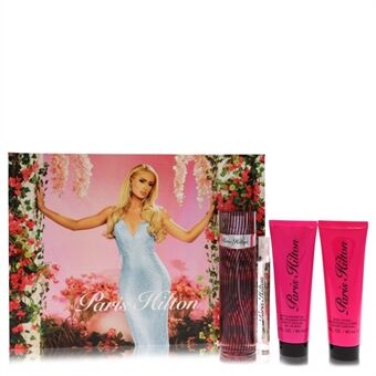 Paris Hilton by Paris Hilton - Gift Set -- 3.4 oz Eau De Parfum Spray + 3 oz Body Lotion + 3 oz Shower Gel + .34 oz  Mini EDP Spray - for kvinner