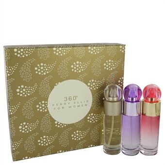 perry ellis 360 by Perry Ellis - Gift Set -- 1 oz Perry Ellis 360 EDT Spray + 1 oz Perry Ellis 360 Coral EDP Spray + 1 oz Perry Ellis 360 Purple EDP Spray - for kvinner