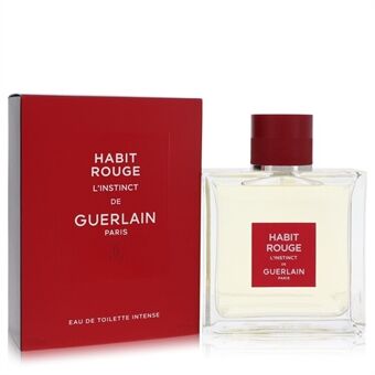 Habit Rouge L\'instinct by Guerlain - Eau De Toilette Intense Spray 100 ml - for menn