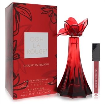 Christian Siriano Ooh La Rouge by Christian Siriano - Eau De Parfum Spray + 0.21 oz Red Lip Gloss 100 ml - for kvinner