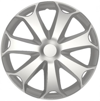 Hubcap Mega 13 tommers ABS sølv