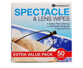 Healthpoint Spectacle & Lens Wipes - 52 stk