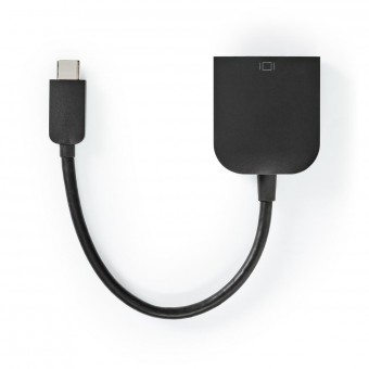 USB-adapter | USB 3.2 Gen 1 | USB-C™ Hann | VGA Hun 15p | 5 Gbps | 0.20 m | Rund | Nikkel belagt | PVC | Sort | Plastpose