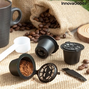 Sett med 3 gjenbrukbare kaffekapsler - Recoff