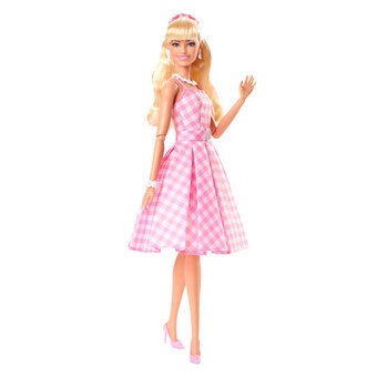 Barbie Filmen Rosa Gingham Kjole Mote-dukke