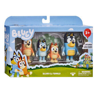 Bluey Familie Lekefigurer, 4 stk.