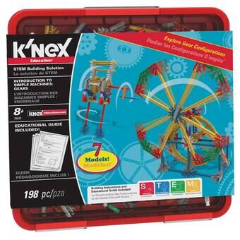 K\'Nex byggesett Intro til enkle maskiner Gir, 198 deler.