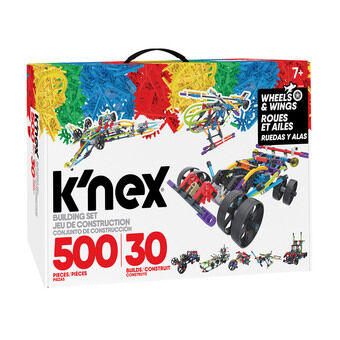 K\'Nex Byggesett Wings & Wheels 30 Modeller, 500stk.