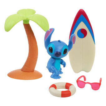 Stitch Lekefigur med Surfebrett Lekesett, 5 stk.