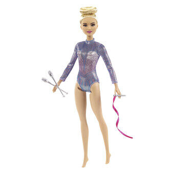 Barbie Rytmisk Gymnast Blond Motedukke