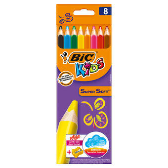 BIC Kids Supersoft, 8 stk.