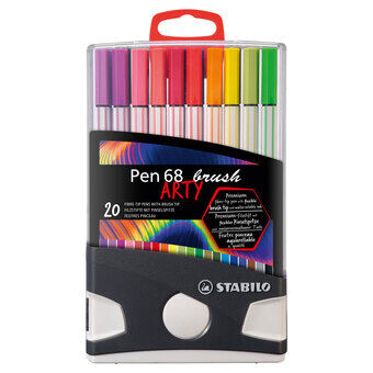 Stabilo penn 68 brush arty colorparade, 20 stk.