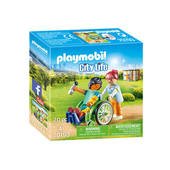 Playmobil City Life Pasient i rullestol - 70193