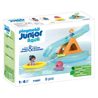 Playmobil Junior Svømmeøy med Vannsklie - 71687