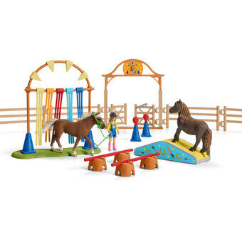 schleich HORSE CLUB Ponni Smidighetstrening 42481