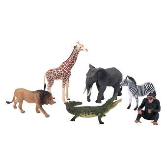 Mojo Wildlife Ville Dyr Safari Lekesett, 6deler. - 380026