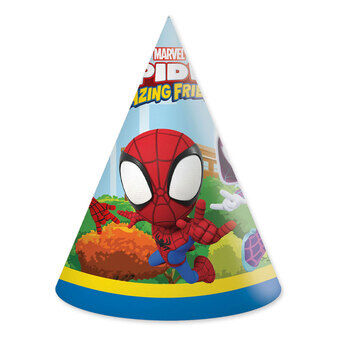 Papirhatter FSC Spidey, 6 stk.