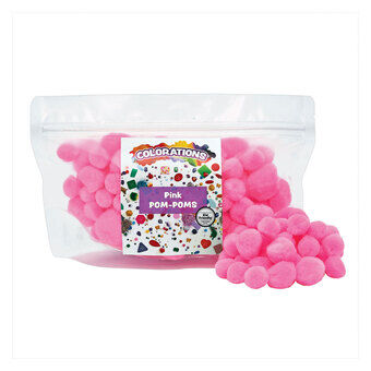 Colorations - Pom Poms Rosa, 100 stk.