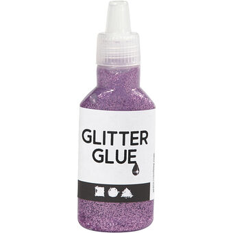 Glitterlim lilla, 25ml