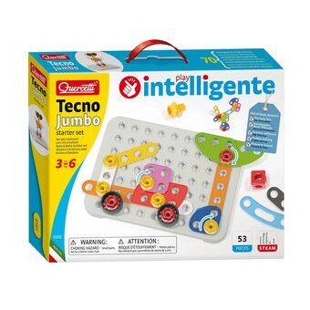 Quercetti Tecno Jumbo Startsett, 52 deler