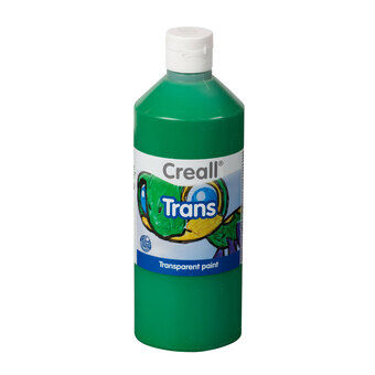 Creall transparent maling grønn, 500ml