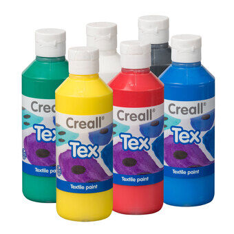 Creall Tekstil maling, 6x250ml