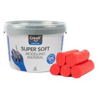 Creall Supersoft leire Rød, 1750gr.