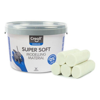 Creall supersoft leirehvit, 1750gr.