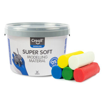 Creall supersoft leire 5 farger, 1750gr.