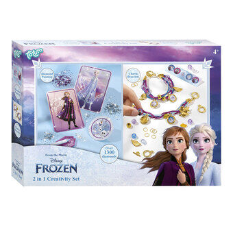 Totum 2i1 Frozen Diamantmaleri og Lage Armbånd Håndverksett