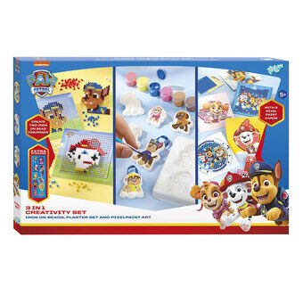 Totum 3in1 PAW Patrol Strykedesign, Gipsstøping og Pixelkunst Håndverkssett