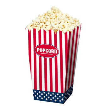 Popcornskål usa, 4 stk.