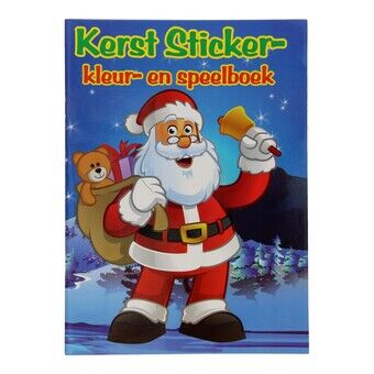 Kerst Klistermerke- og Fargebok