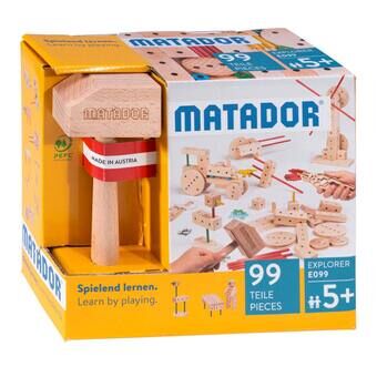 Matador Explorer E099 Byggesett i tre, 99 deler.