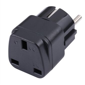 Portable Travel UK til EU Plugg Strømuttak Adapter Socket Converter Plugg