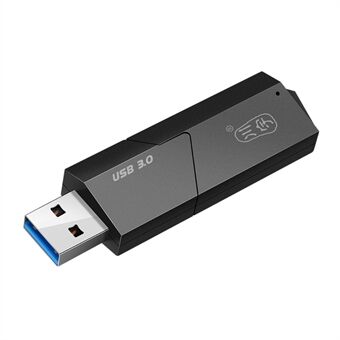 KAWAU C307 Mini bærbar USB3.0 kortleser SD+TF 2-i-1 kortleser med deksel / én stasjonsbokstav.