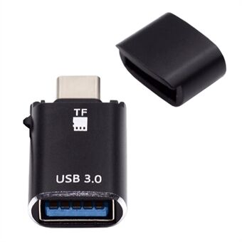 UC-035-TF 10Gbps Type-C til USB 3.0 hunn OTG+TF-kortleseradapter for bærbar datamaskin, nettbrett og telefon