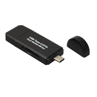 USB-C Type C + USB 3.0 + Micro USB OTG TF/SD Kortleser for Telefon MacBook