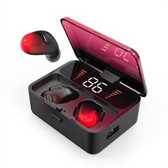 JEDX ES01 TWS5.0 Trådløs Bluetooth Hodetelefon Headset med Ladeboks