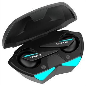 AWEI T23 Bluetooth Trådløs Gaming Headset TWS Vanntett In-Ear Hodetelefon med Kul Lyseffekt