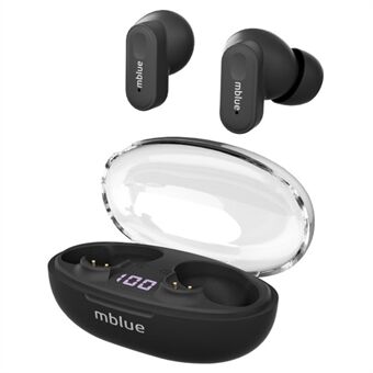 MBLUE AR01 TWS Bluetooth 5.4 Ørepropper Lav Latens Trådløse Musikk Samtaler In-Ear Hodesett