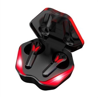 J13 Bluetooth-ørepropper Binaural In-Ear Gaming Headset Dual Mode E-Sport-hodetelefoner med digital skjerm / pustelys