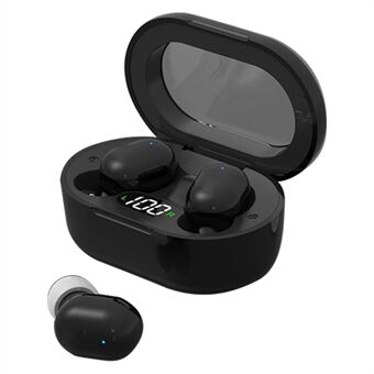 E8S Mini TWS Bluetooth-hodetelefon Digital Display HiFi Stereo Wireless Touch In-ear Headset