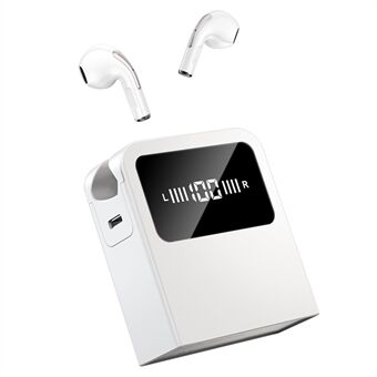 T16 6000mAh Bluetooth Headset med Power Bank funksjon Trådløse sports- TWS halv-inne-i-øre-øretelefoner.