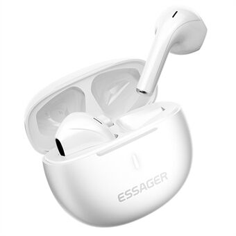 ESSAGER TWS Bluetooth øretelefoner med HiFi-stereolyd, HD-samtaler og trådløst headset.