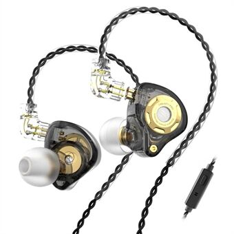 TRN MT1 Pro Avtakbar Type-C Kablet In-Ear Øretelefon Tung Bass Musikk Hodetelefon med Mikrofon