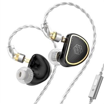 TRN Xuanwu Avtakbar 3,5 mm Kablet In-Ear Øretelefon 10 mm Firkantet Planar Driver HiFi Hodesett med Mikrofon