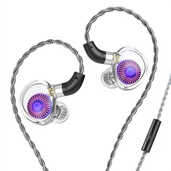 TRN Manet Avtakbare 2.5+3.5+4.4mm Kablede In-Ear Øretelefon HiFi Musikk Løpe Hodetelefon med Mikrofon