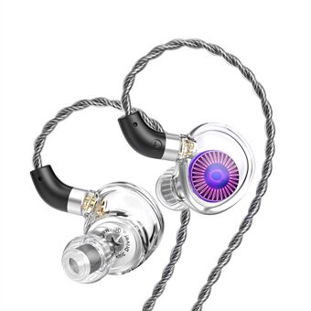 TRN Jellyfish Avtagbare 2,5+3,5+4,4 mm kablede in-ear-øretelefoner HiFi musikkløpehodetelefoner uten mikrofon